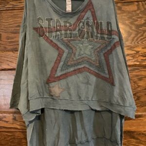Magnolia Pearl Star Child Long Sleeve Tee - Blue Gray